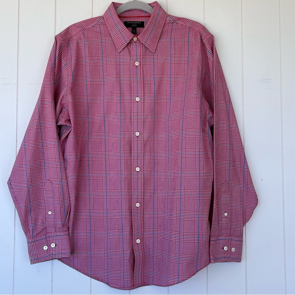 Banana Republic Factory Men’s Button‎ Up Shirt Long Sleeves Size Large